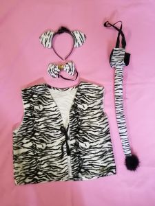 Kids Costumes to Hire - Zebra Waistcoat - CHILD